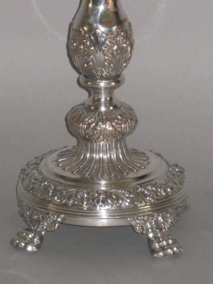 old sheffield plate silver candelabra