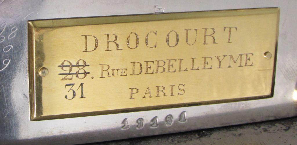19101 Drocourt plaque