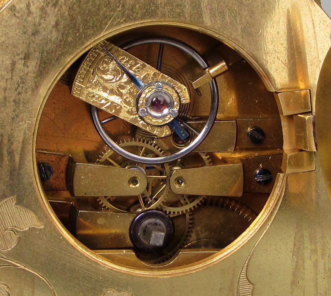 Thomas Cole strut clock escapement