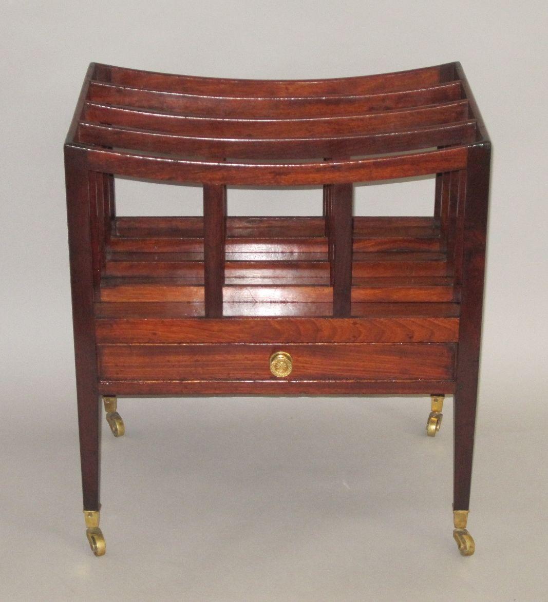 MAHOGANY CANTERBURY, CIRCA 1800