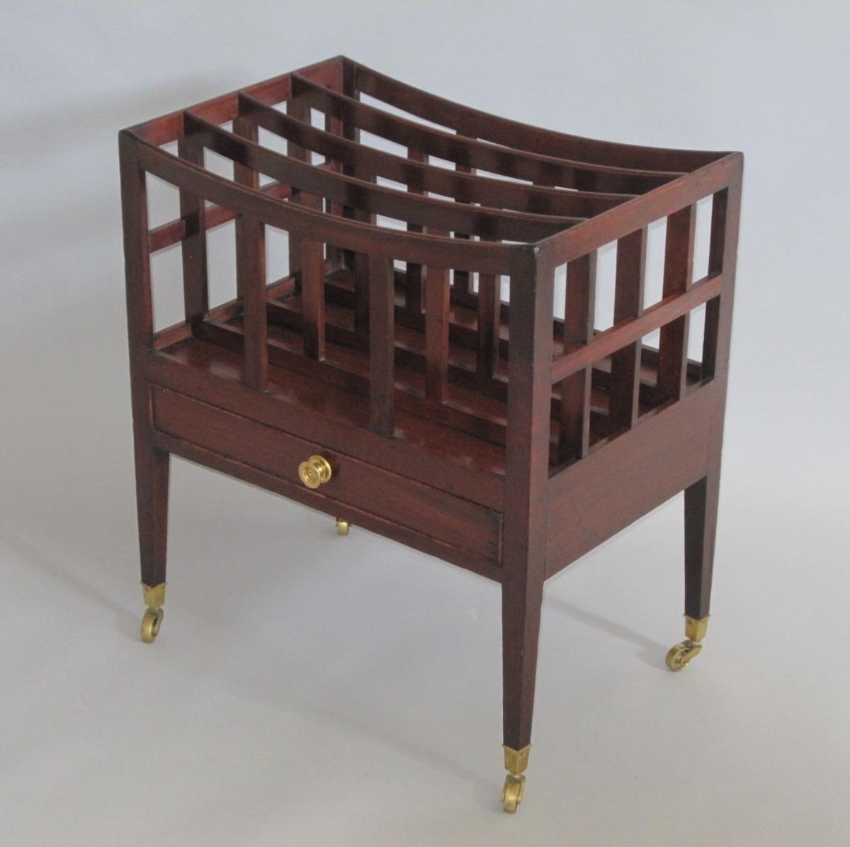 MAHOGANY CANTERBURY, CIRCA 1800