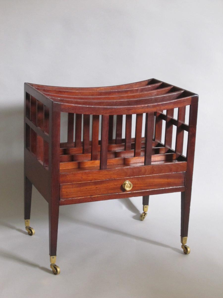 MAHOGANY CANTERBURY, CIRCA 1800