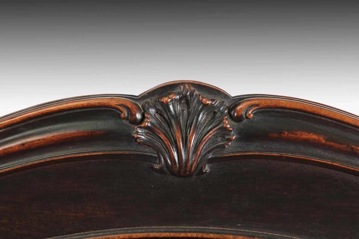 6527 George III Mahogany Hall Settee
