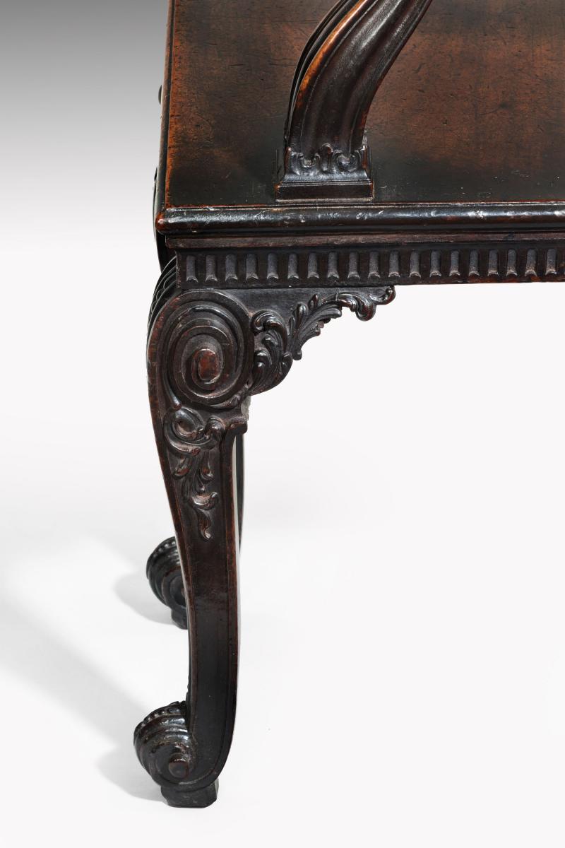 6527 George III Mahogany Hall Settee