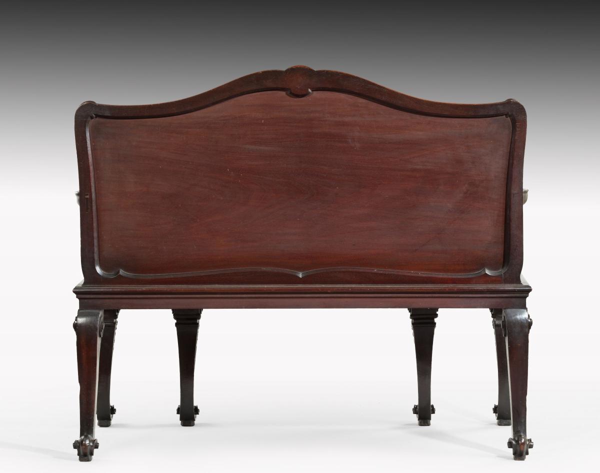 6527 George III Mahogany Hall Settee