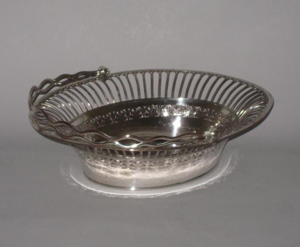 OLD SHEFFIELD PLATE SILVER FRUIT OR CAKE BASKET.CIRCA 1785