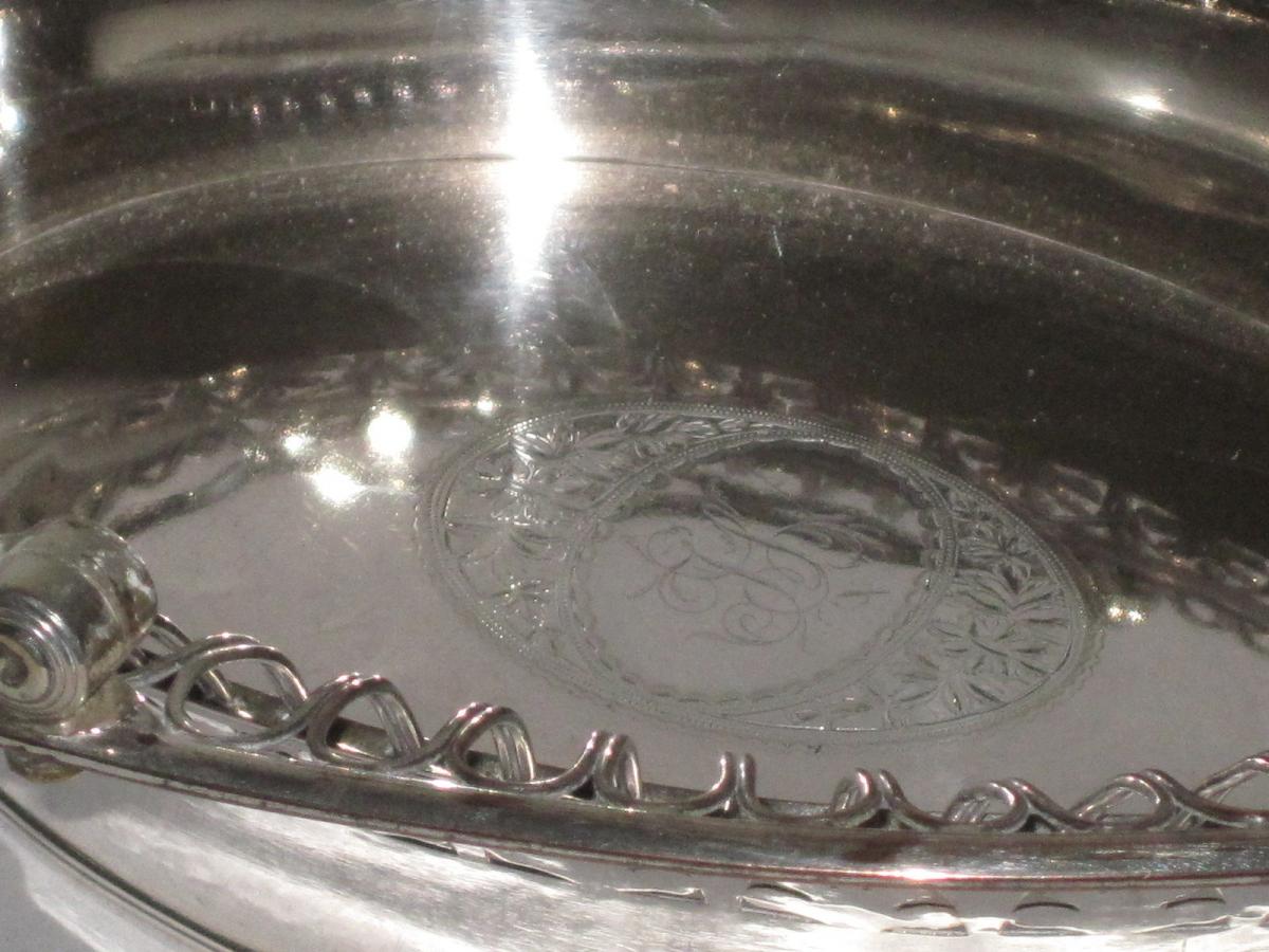 OLD SHEFFIELD PLATE SILVER FRUIT OR CAKE BASKET.CIRCA 1785