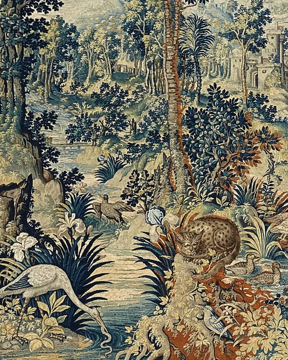 A ‘Pugnae Ferarum’ Tapestry, wool and silk, Flemish, probably Enghien, second half 16th century