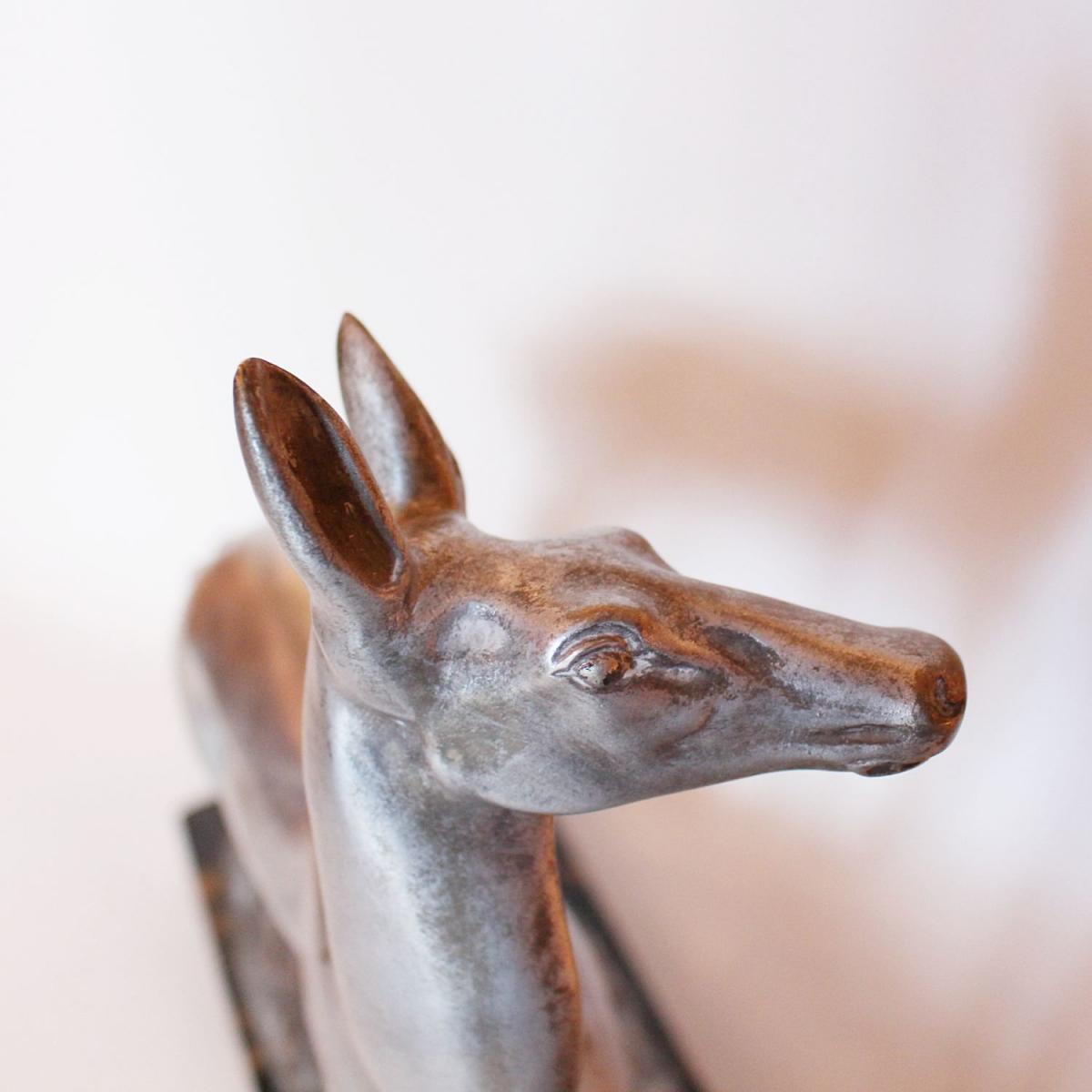 Art Deco Bronze Deer