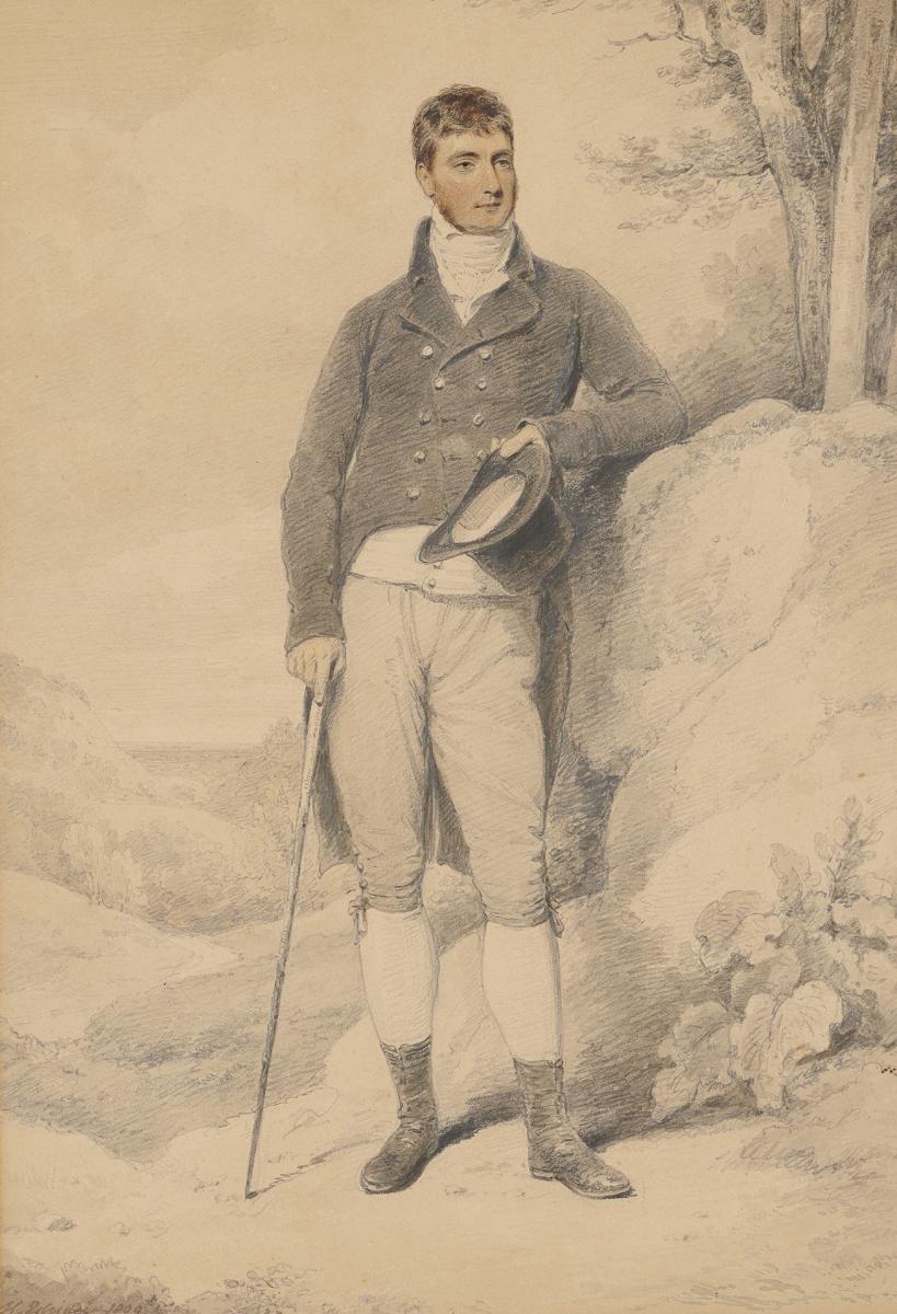 Portrait of William Edwardes, 2nd Baron Kensington by Henry Edridge, A.R.A. (1769-1821)