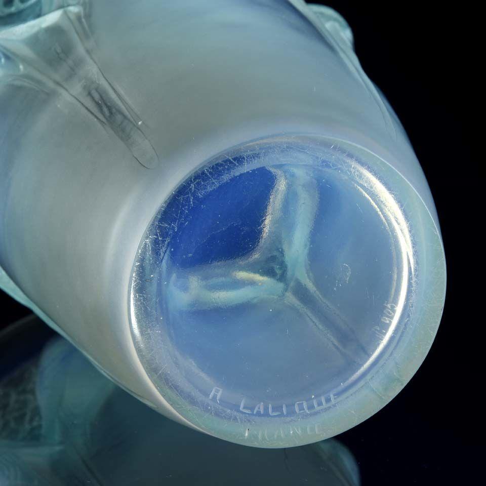 Art Deco Opalescent Glass “Ceylan” Vase by René Lalique