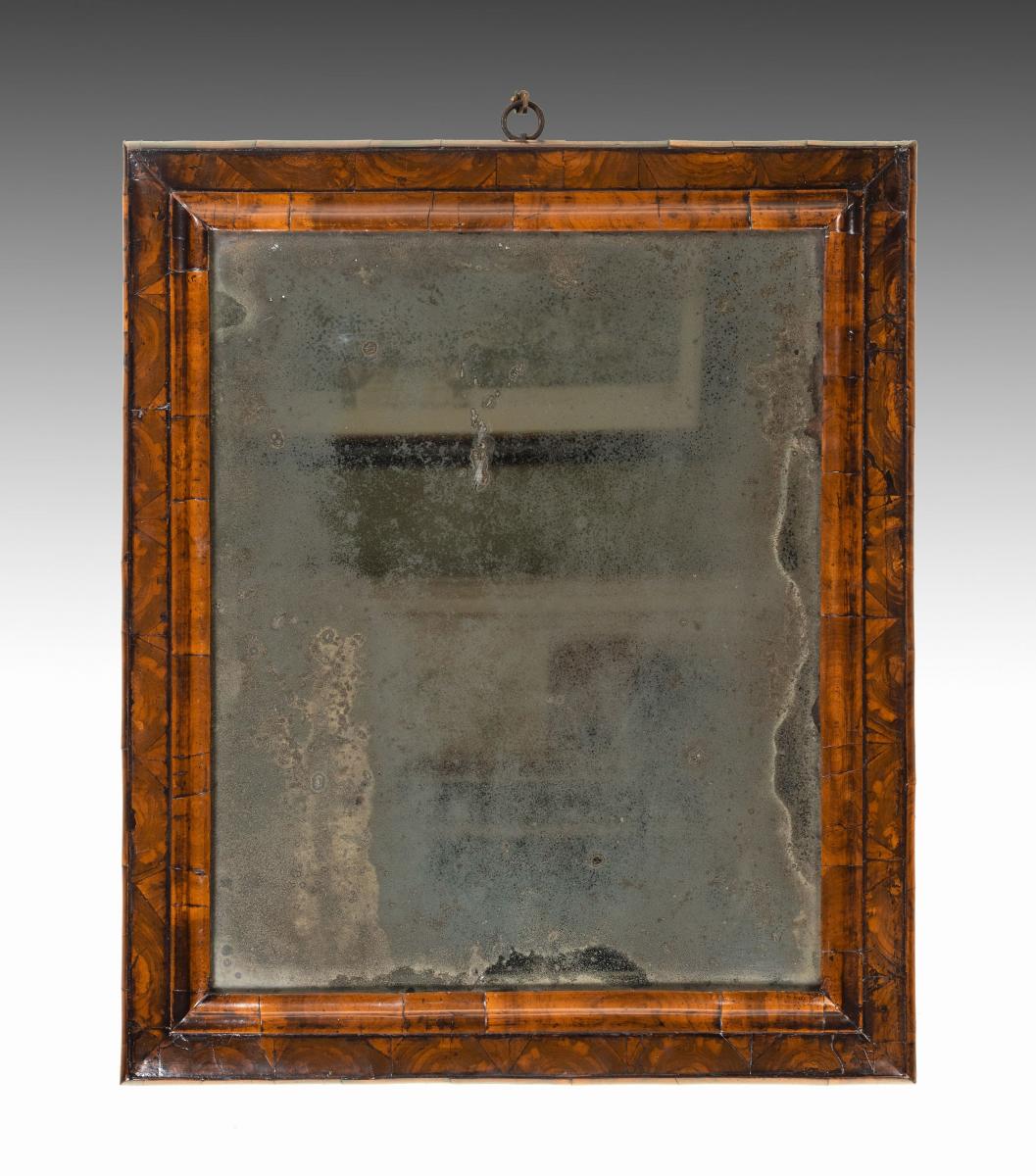 6620 Charles II Olive Wood Cushion Mirror