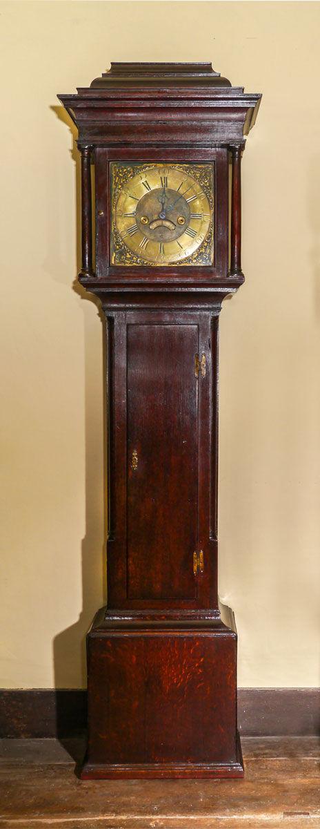 An Extremely Small 18th Century Longcase Clock With 30 Hour Striking Movement