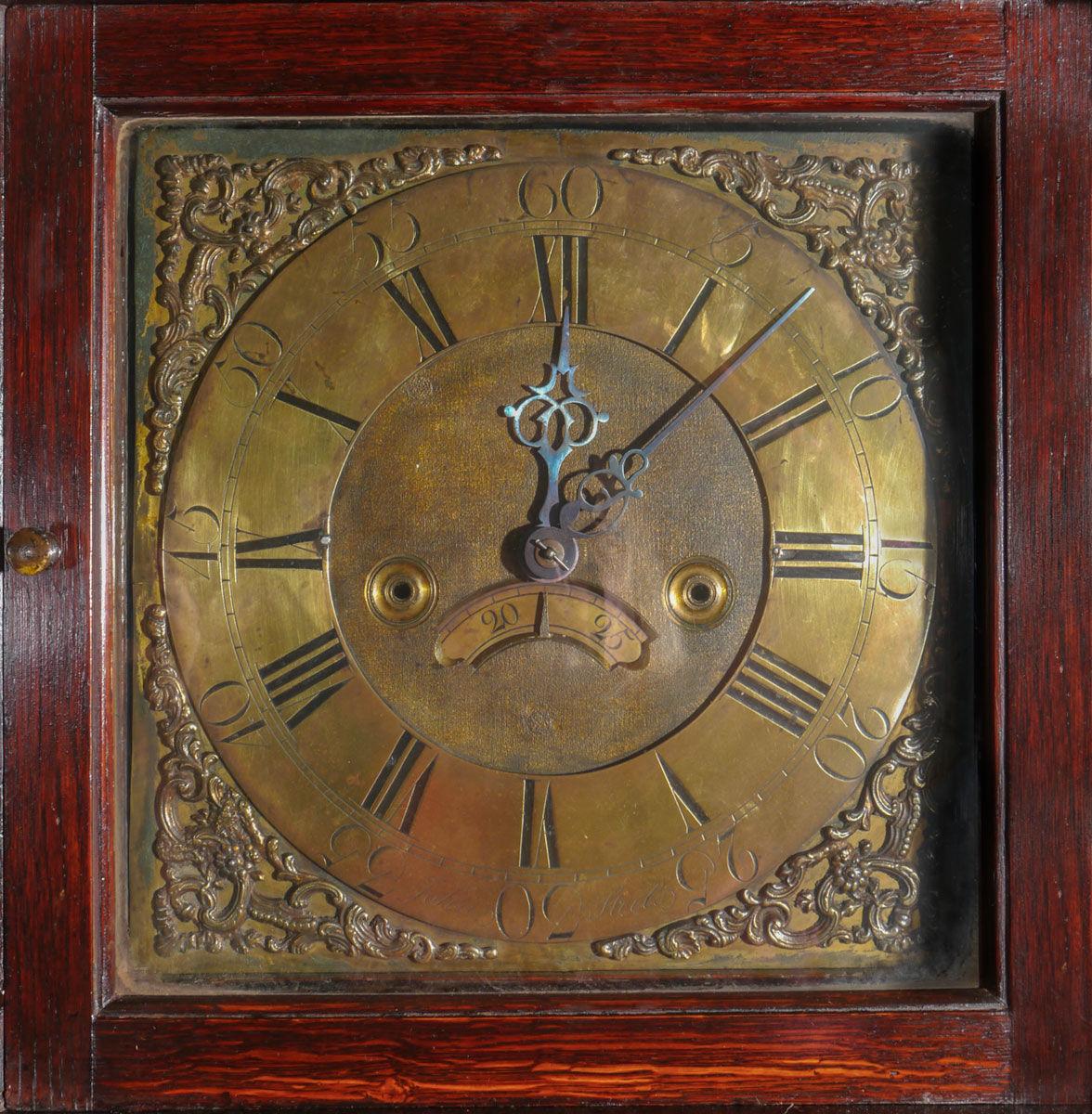 An Extremely Small 18th Century Longcase Clock With 30 Hour Striking Movement