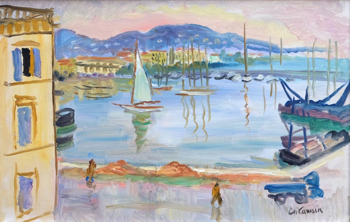 Cannes, Le Port by Charles Camoin (1879 – 1965)