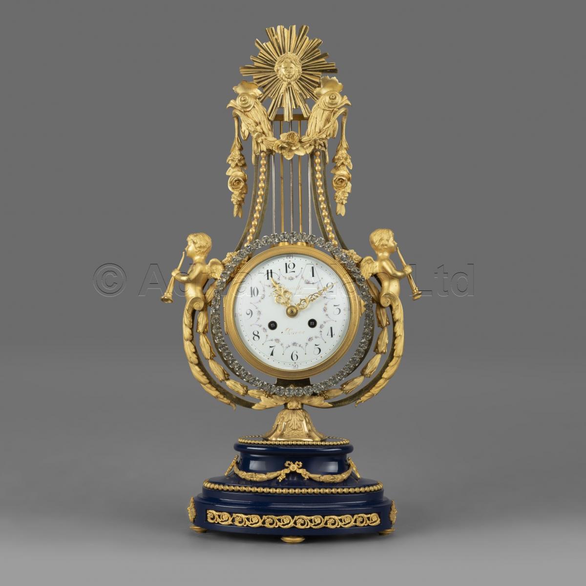 Lyre Clock ©AdrianAlanLtd