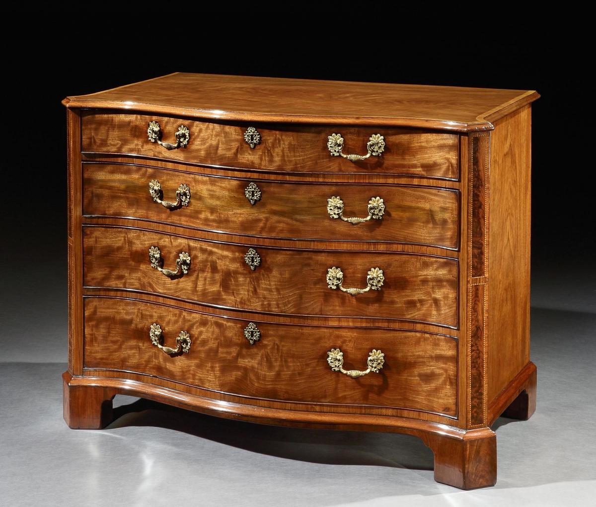 A George III Mahogany Chest of Drawers in the manner of Thomas Chippendale