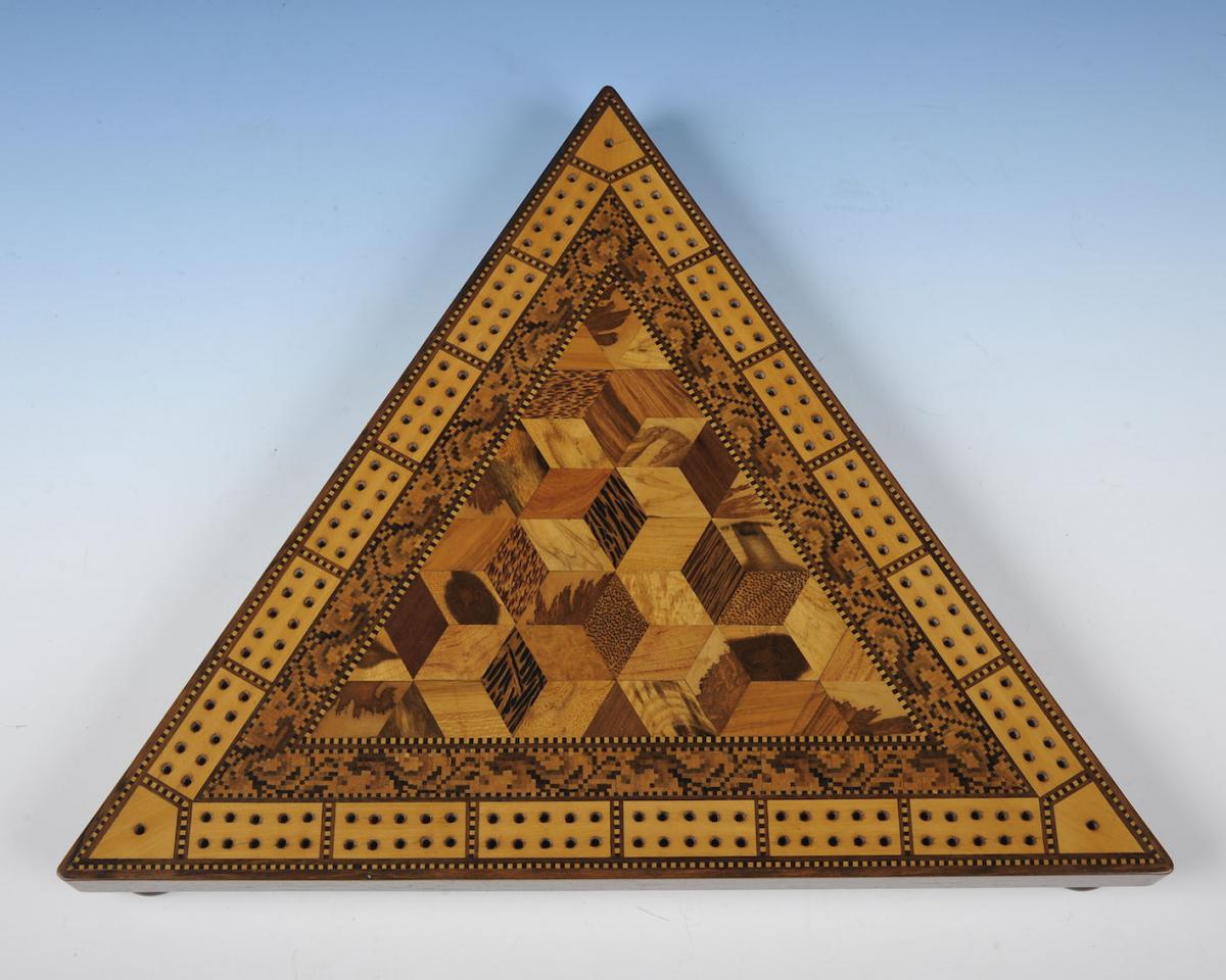 Tunbridge Ware Cribbage Board