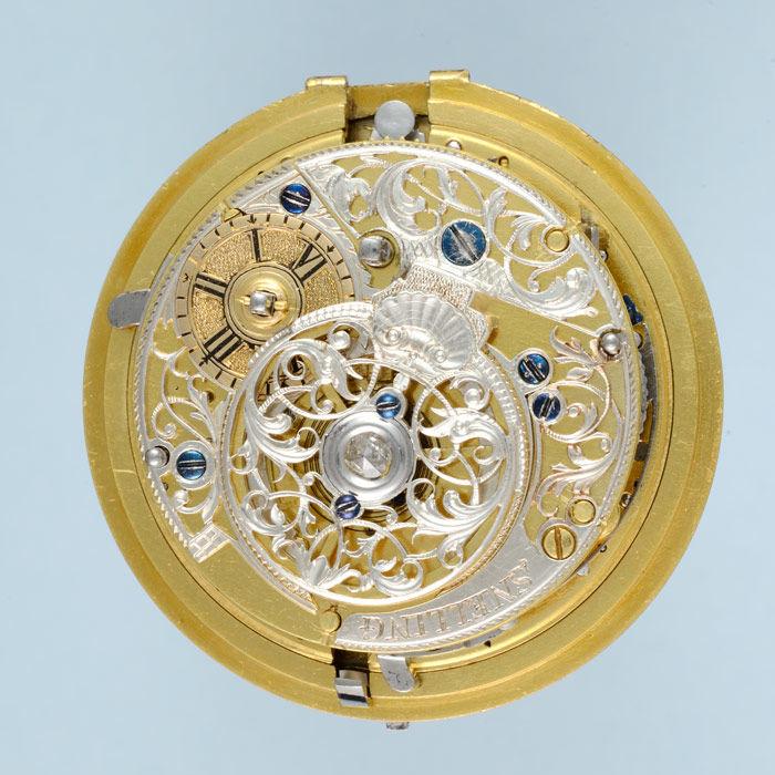 Gold and Enamel Quarter Repeater by Moser