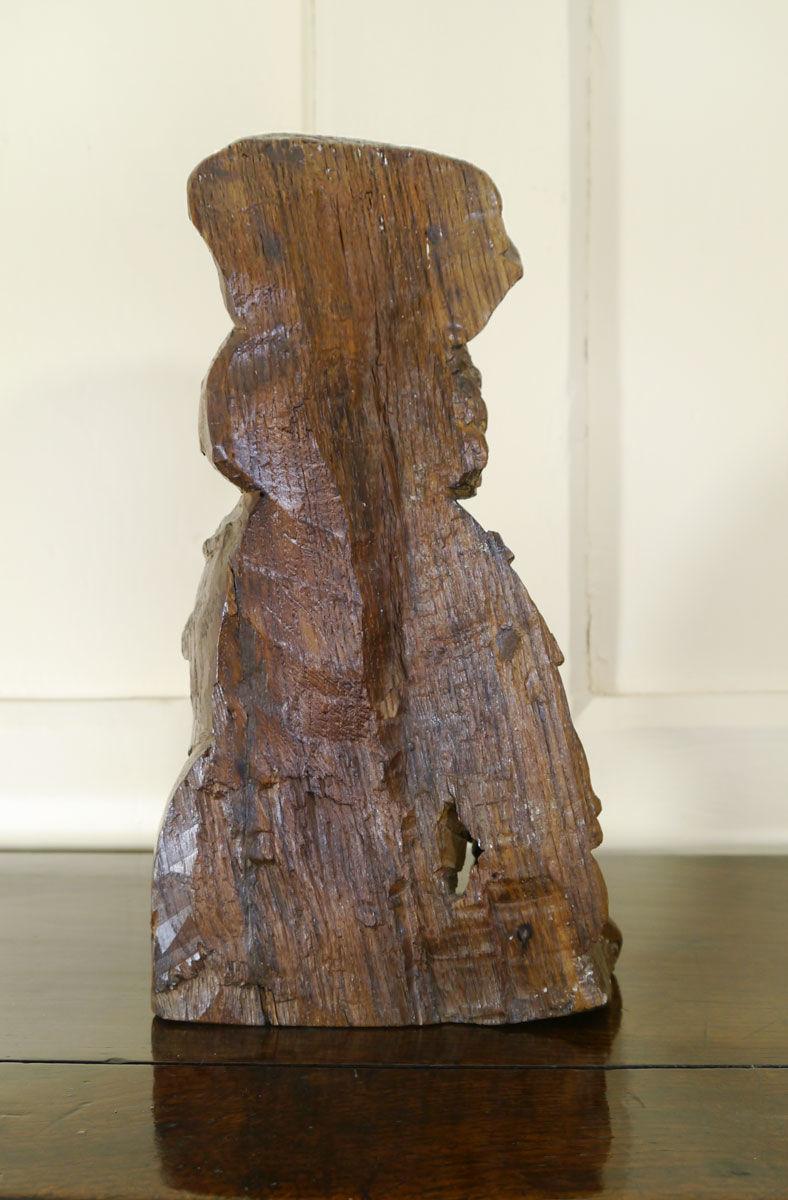 A Fine and Rare 16th Century Carved Oak Figure
