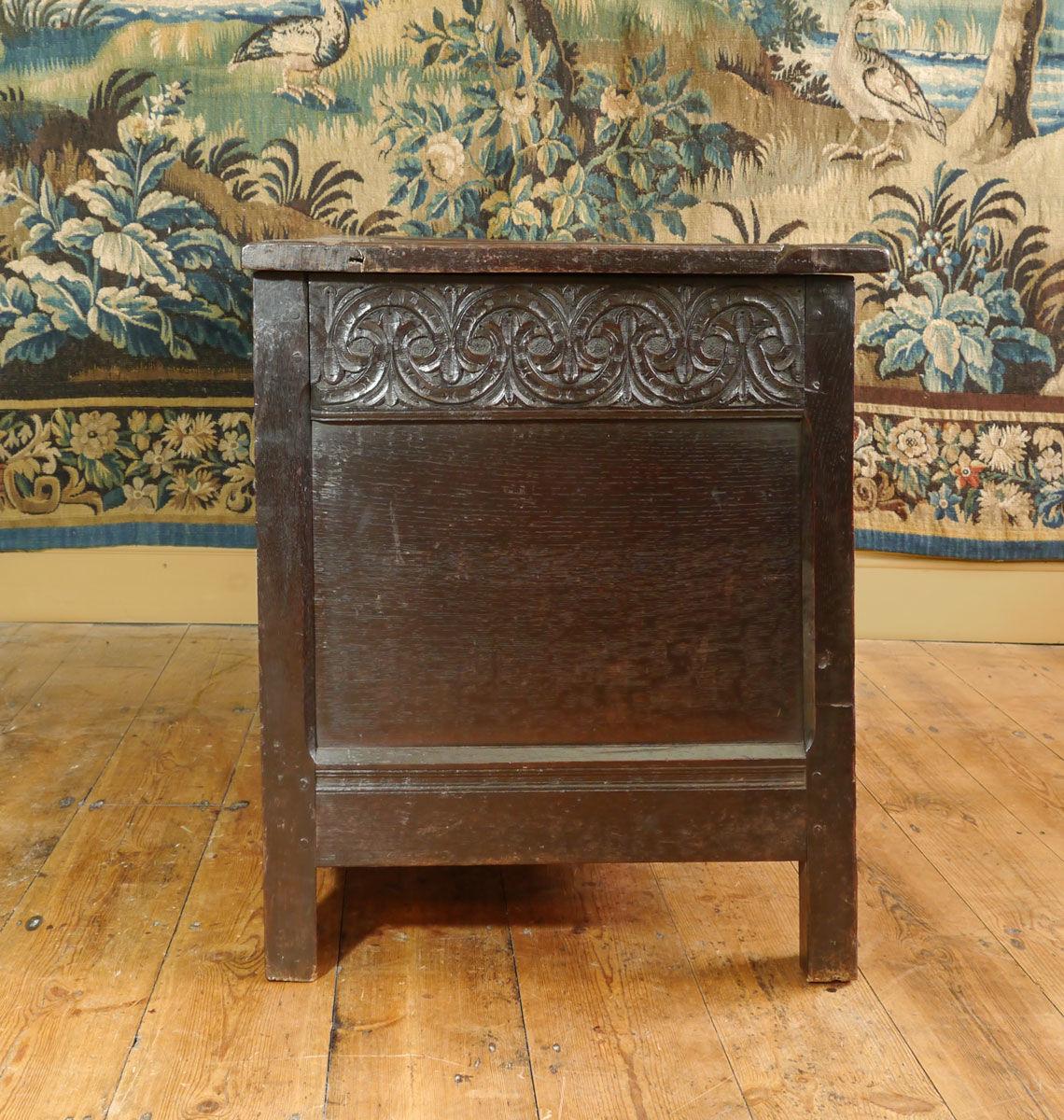 A Fine Charles I Oak Chest