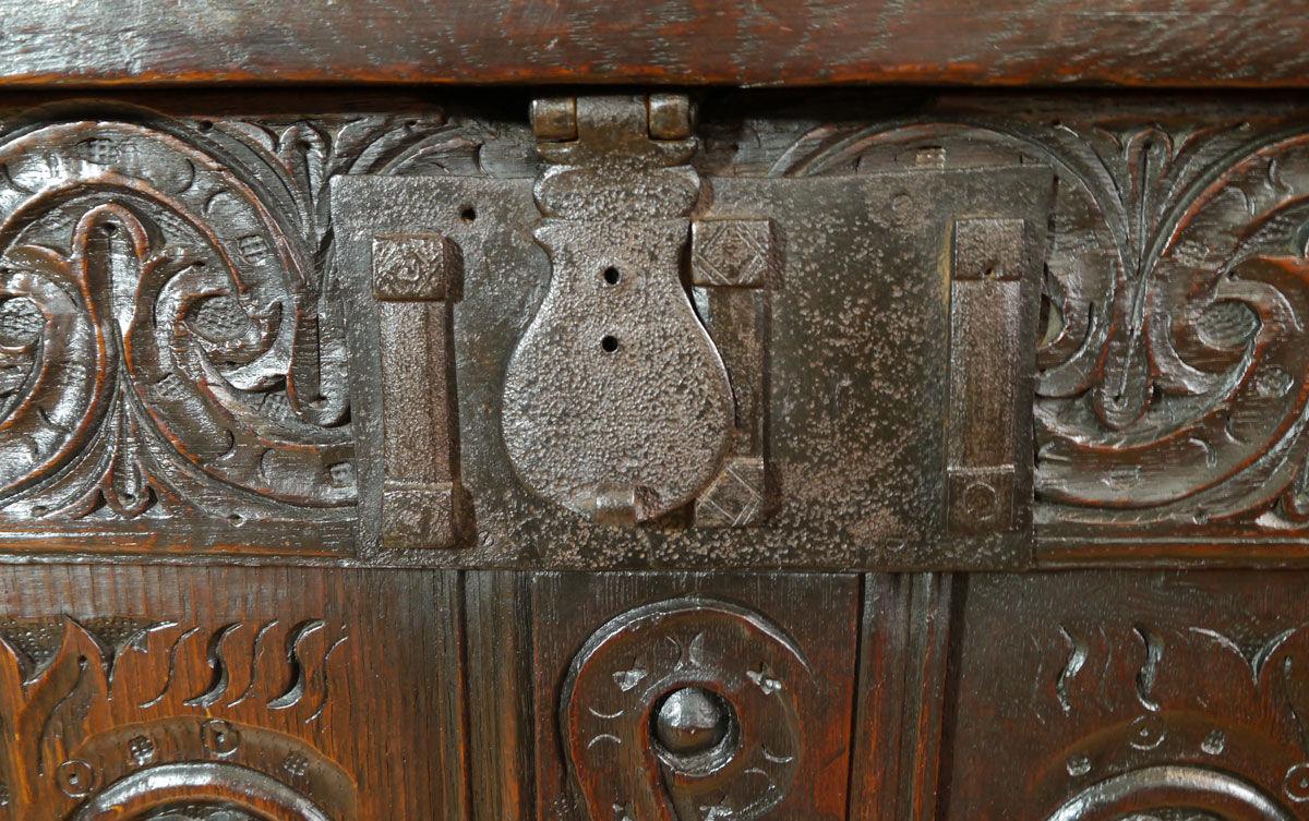 A Fine Charles I Oak Chest