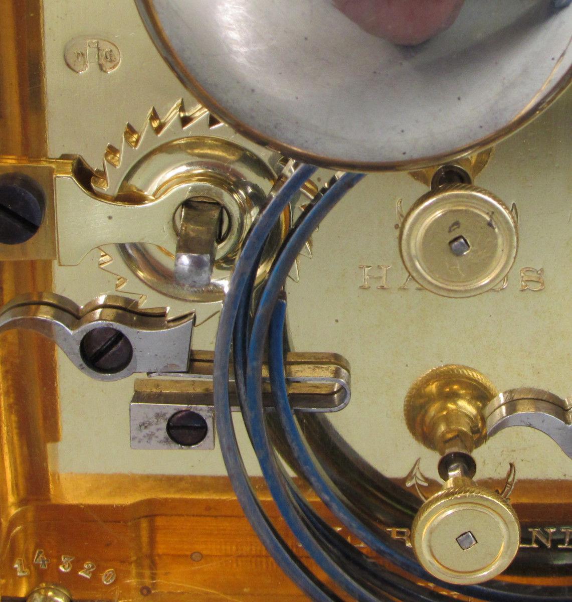 Drocourt Giant Grande-sonnerie carriage clock trademark