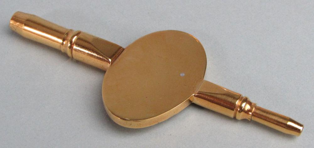 Soldano engraved gorge carriage clock key