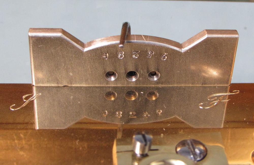 Delépine-Barrois striking carriage clock platform number