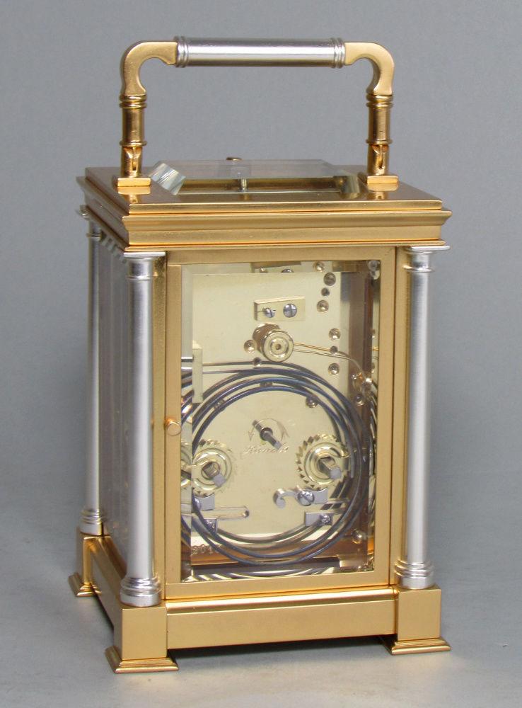 Delépine-Barrois striking carriage clock rear