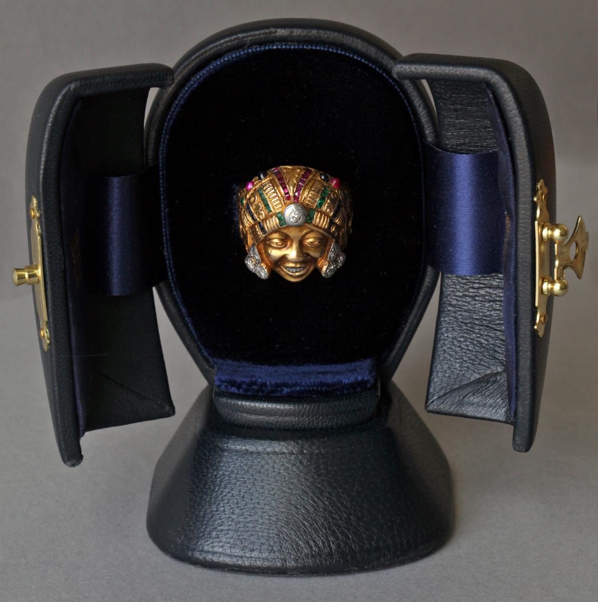 FRENCH MOROCCAN Fabulous Portrait Ring