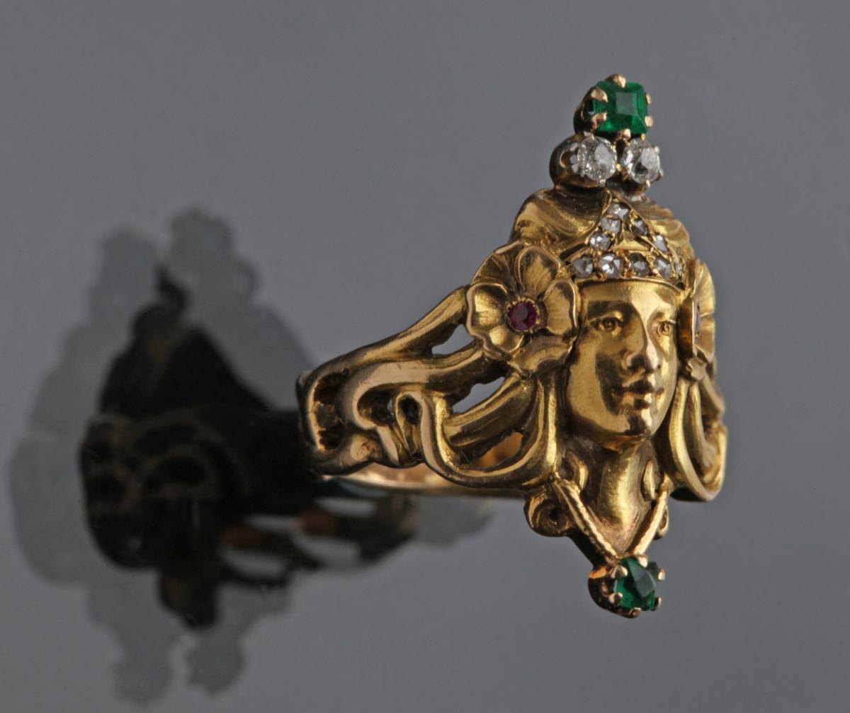 ANDRÉ RAMBOUR (worked from c.1900) Art Nouveau Ring