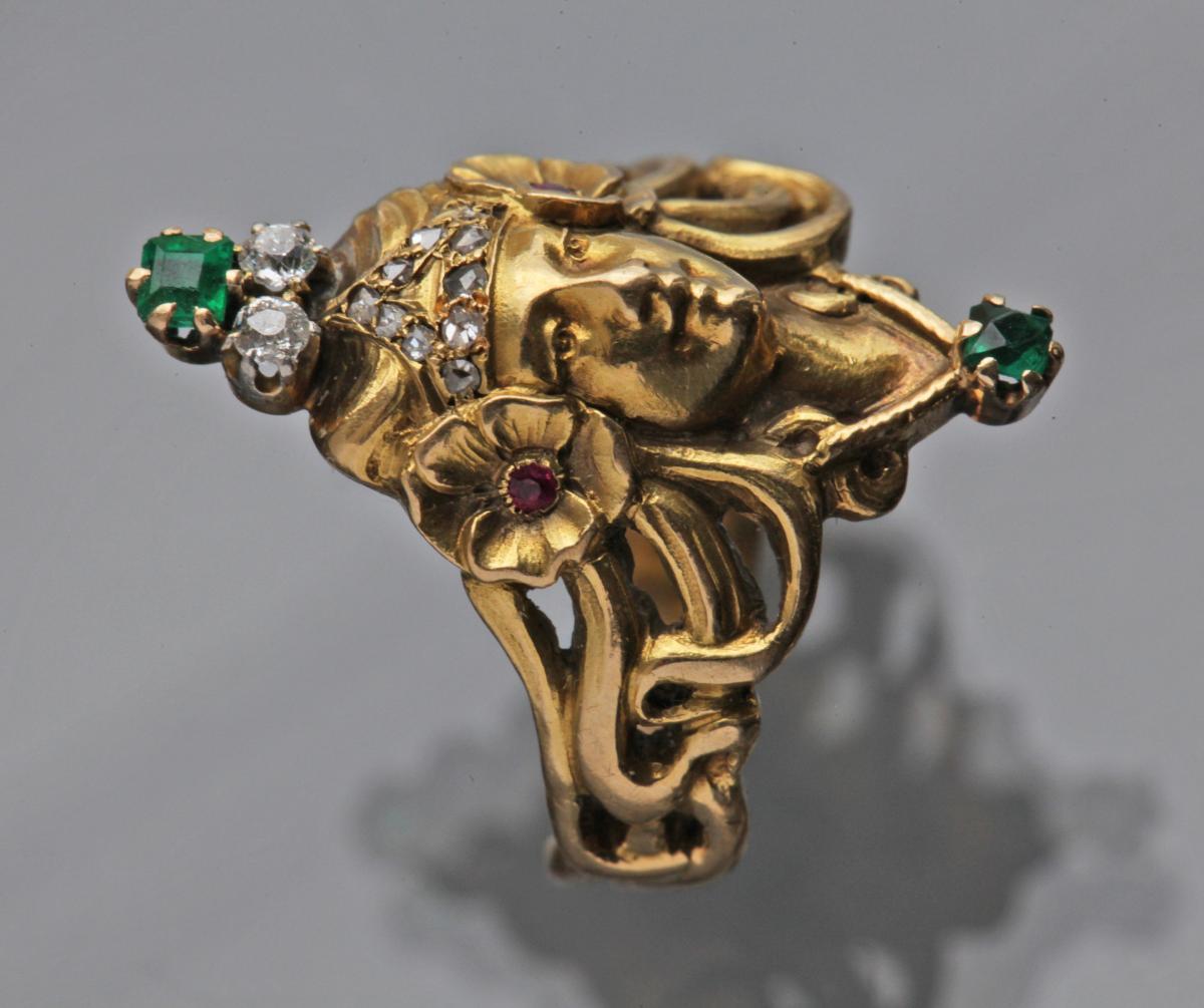 ANDRÉ RAMBOUR (worked from c.1900) Art Nouveau Ring