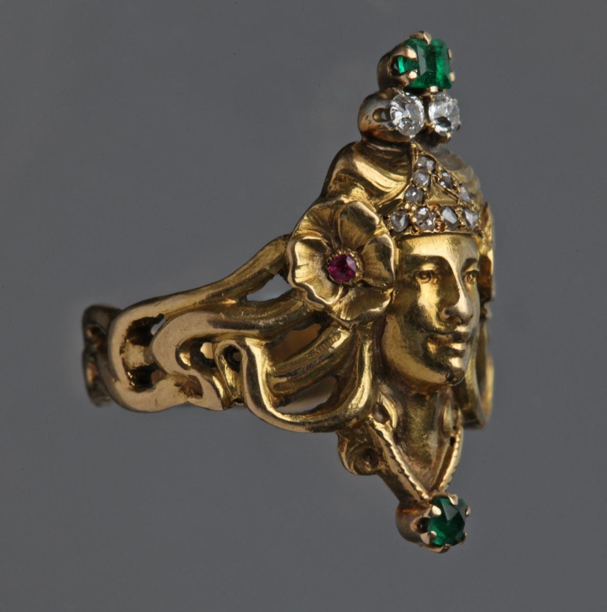 ANDRÉ RAMBOUR (worked from c.1900) Art Nouveau Ring
