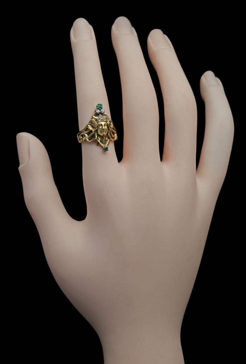 ANDRÉ RAMBOUR (worked from c.1900) Art Nouveau Ring