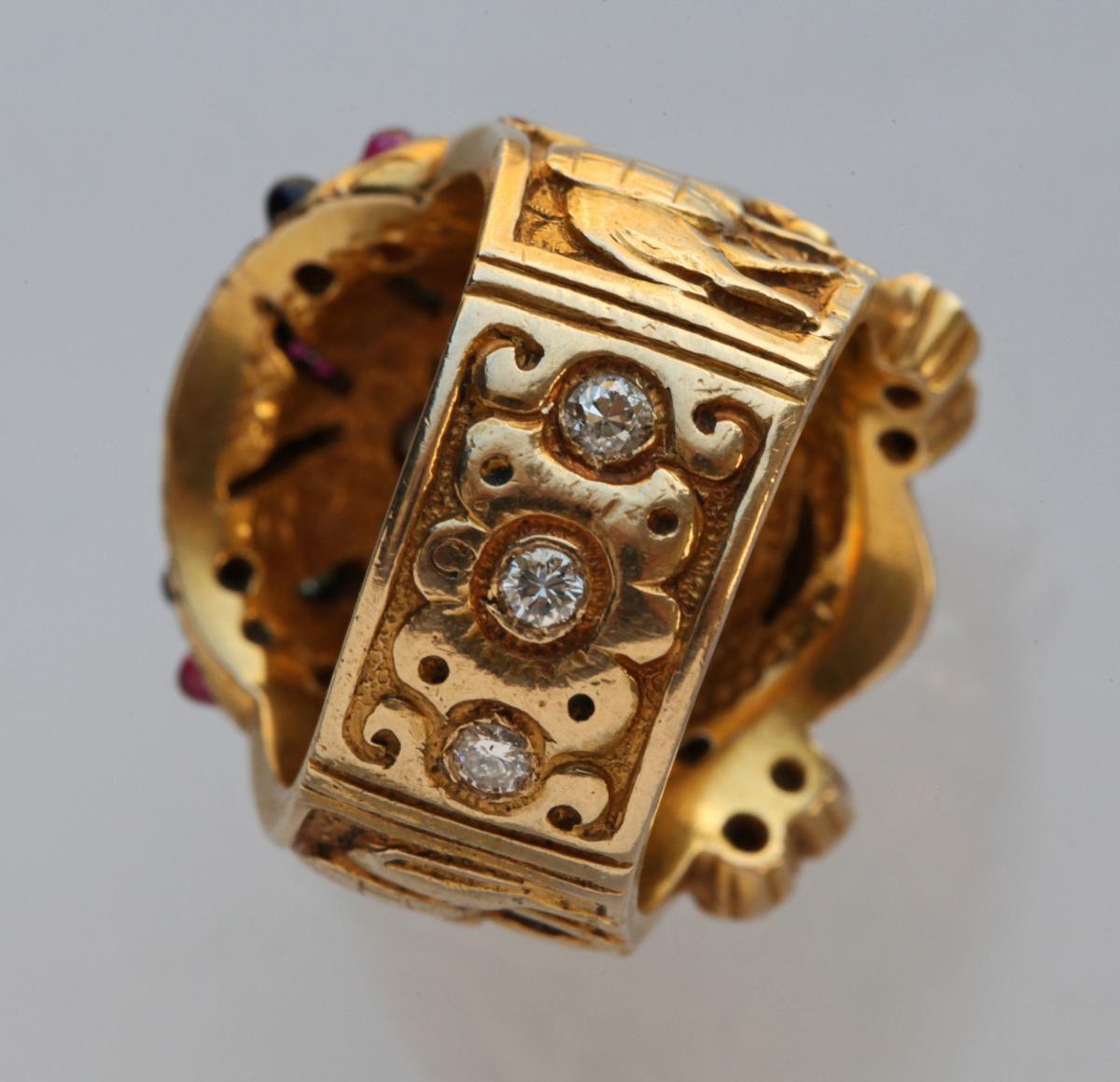 FRENCH MOROCCAN Fabulous Portrait Ring