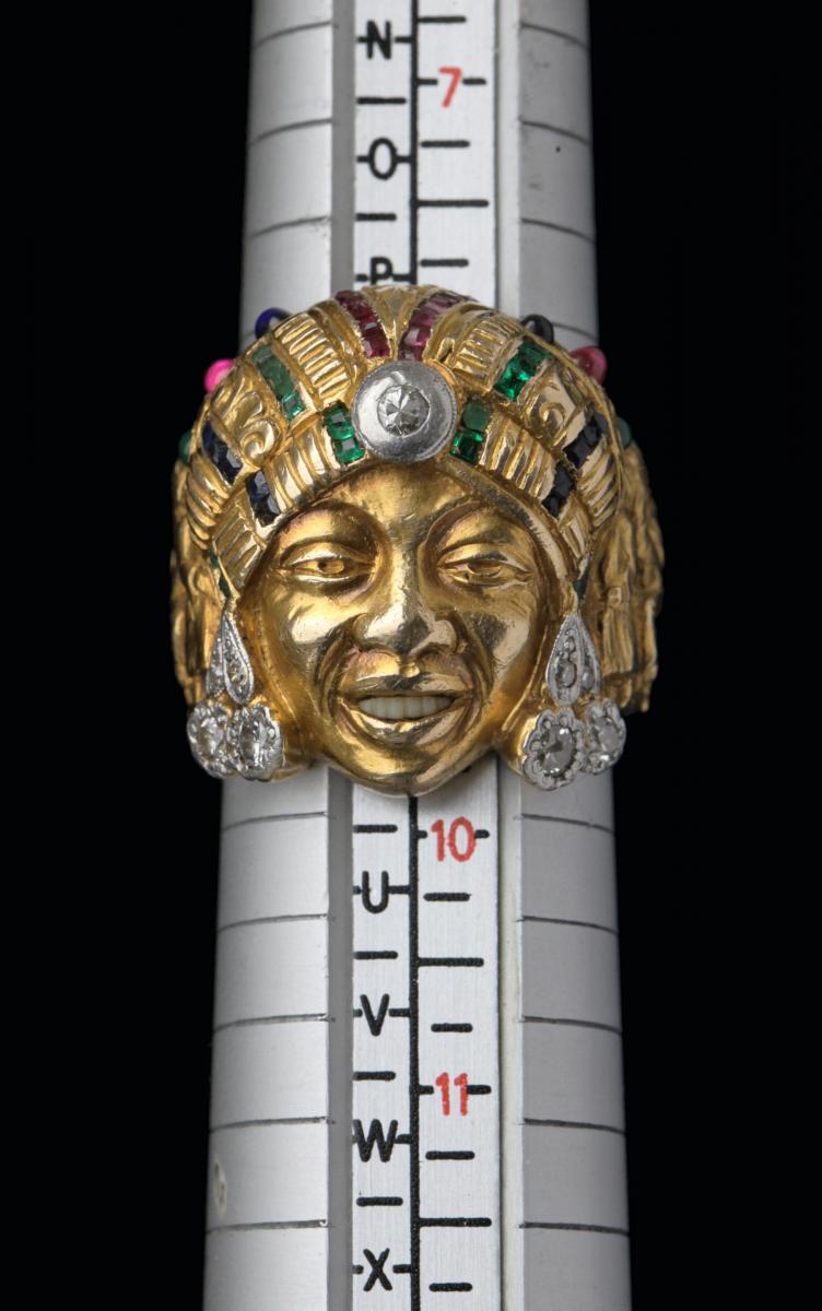 FRENCH MOROCCAN Fabulous Portrait Ring