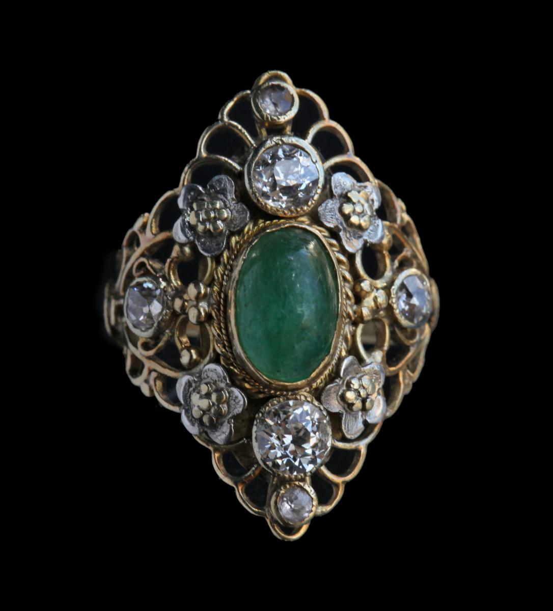GEORGIE GASKIN (1866-1934) ARTHUR JOSEPH GASKIN (1862-1928) Superb Arts & Crafts Ring