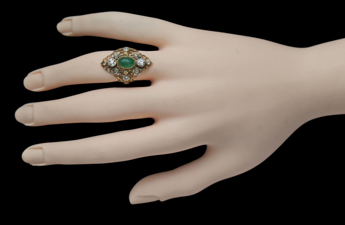 GEORGIE GASKIN (1866-1934) ARTHUR JOSEPH GASKIN (1862-1928) Superb Arts & Crafts Ring