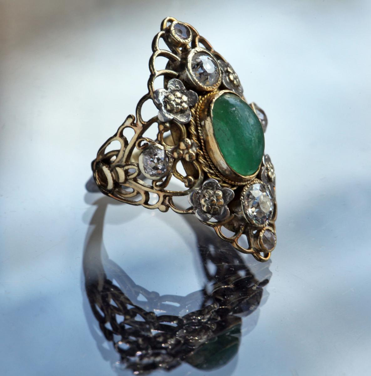 GEORGIE GASKIN (1866-1934) ARTHUR JOSEPH GASKIN (1862-1928) Superb Arts & Crafts Ring