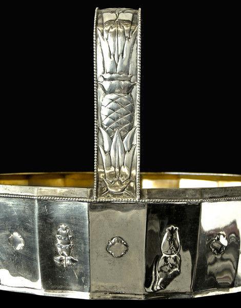 VIENNA SECESSION Silver Oval Basket
