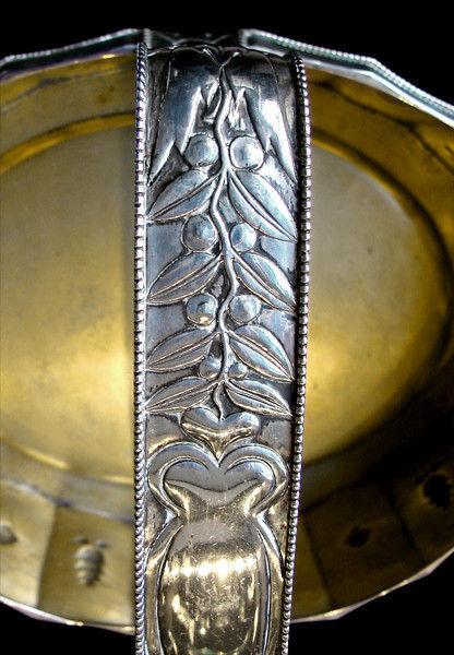 VIENNA SECESSION Silver Oval Basket