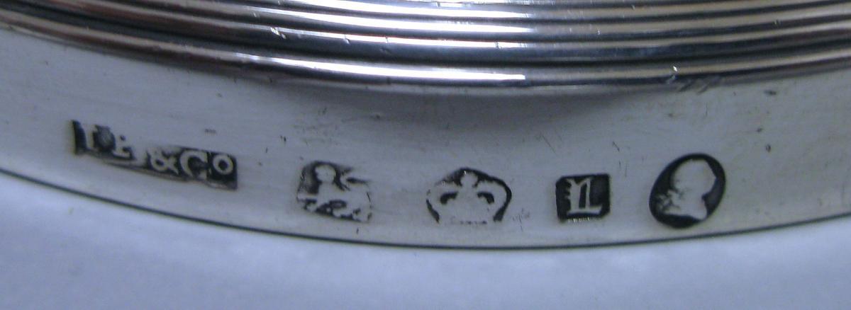 Pair of George III Antique Sterling Silver Candlesticks