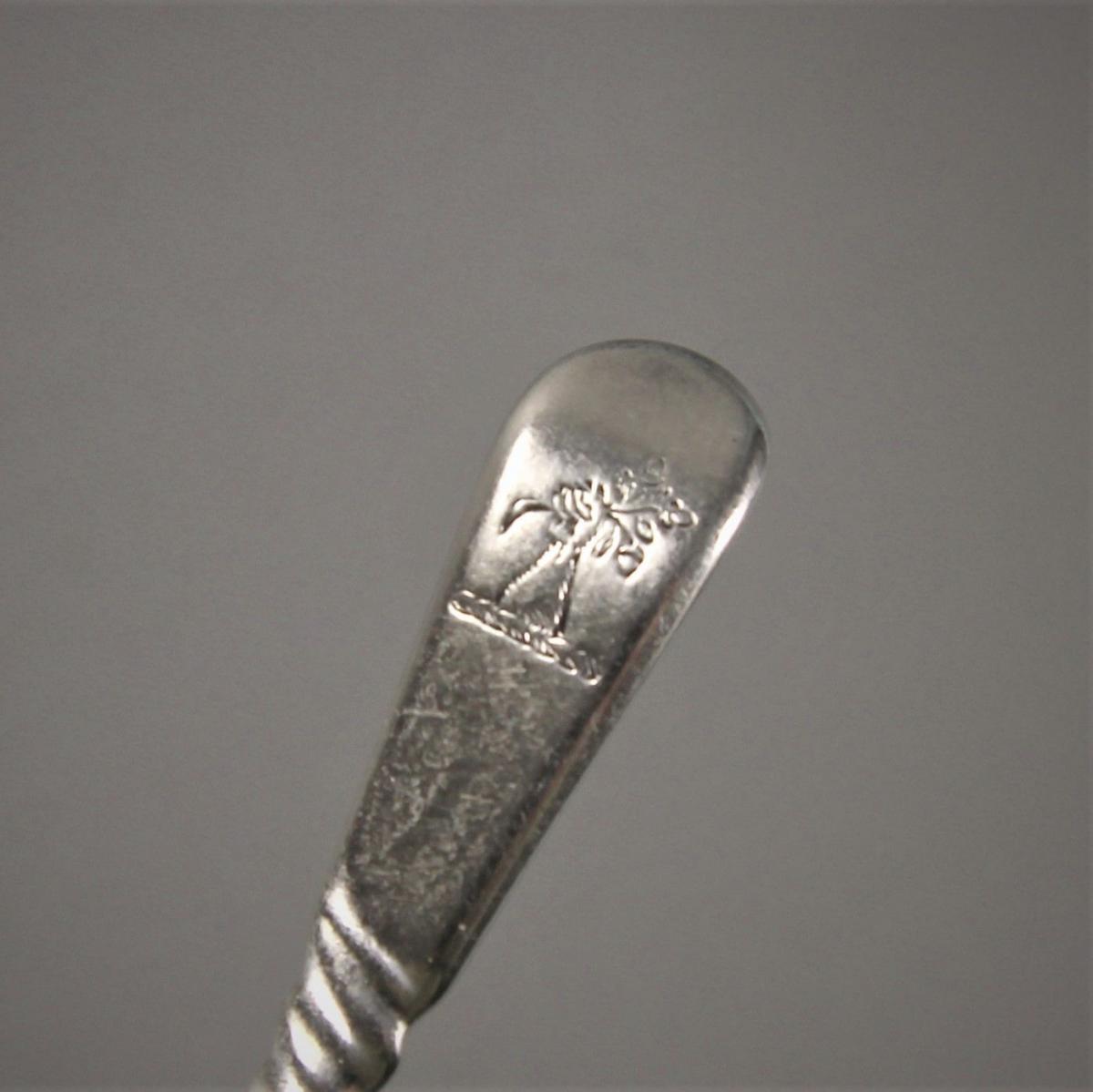 GEORGE III Set of Six Spiral Handled Teaspoons by Thomas & Wm. Chawner.