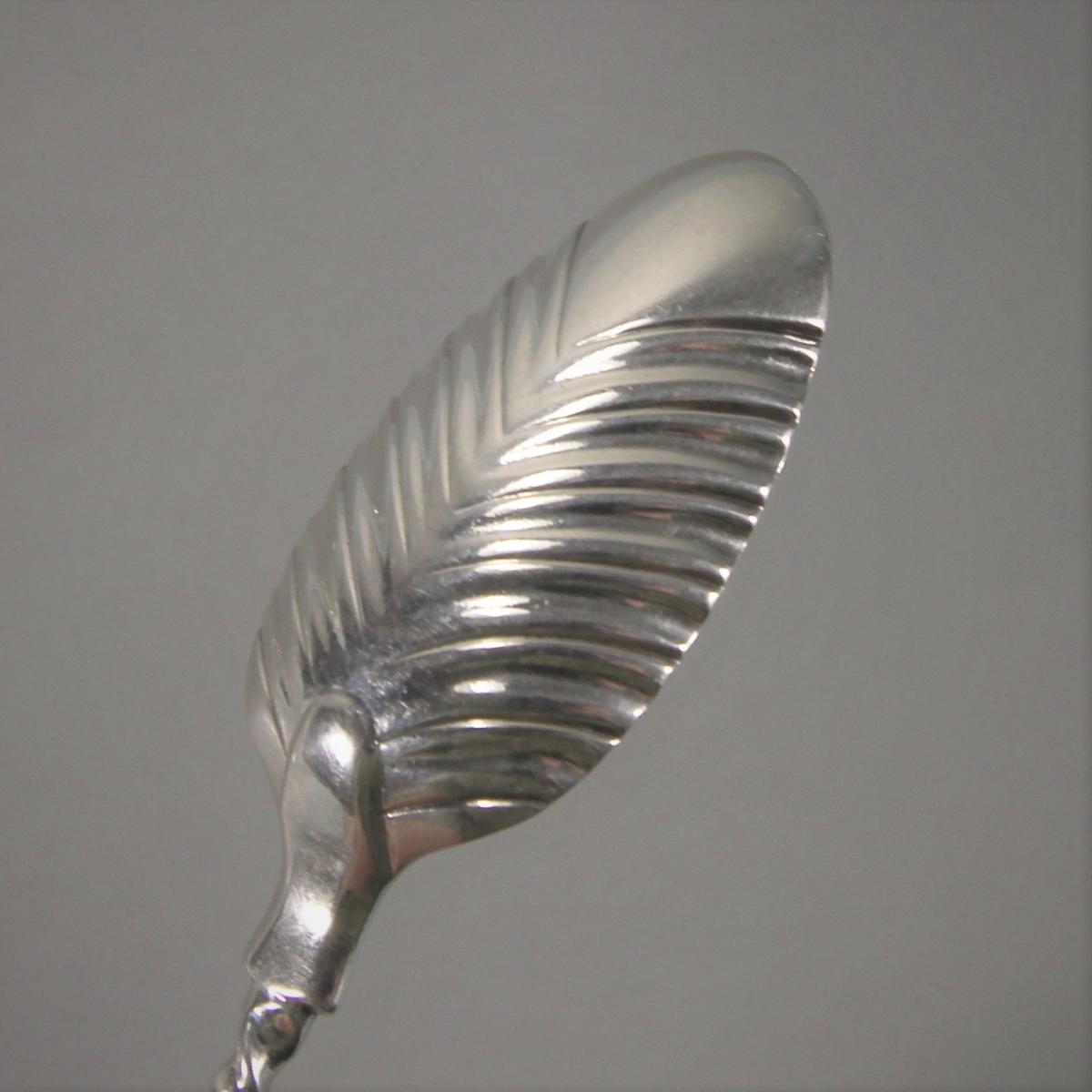 GEORGE III Set of Six Spiral Handled Teaspoons by Thomas & Wm. Chawner.