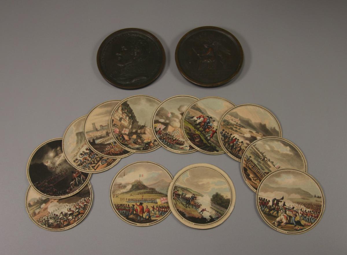GEORGE III VICTORIES OF THE PENINSULAR WAR Bronze Box Medal.