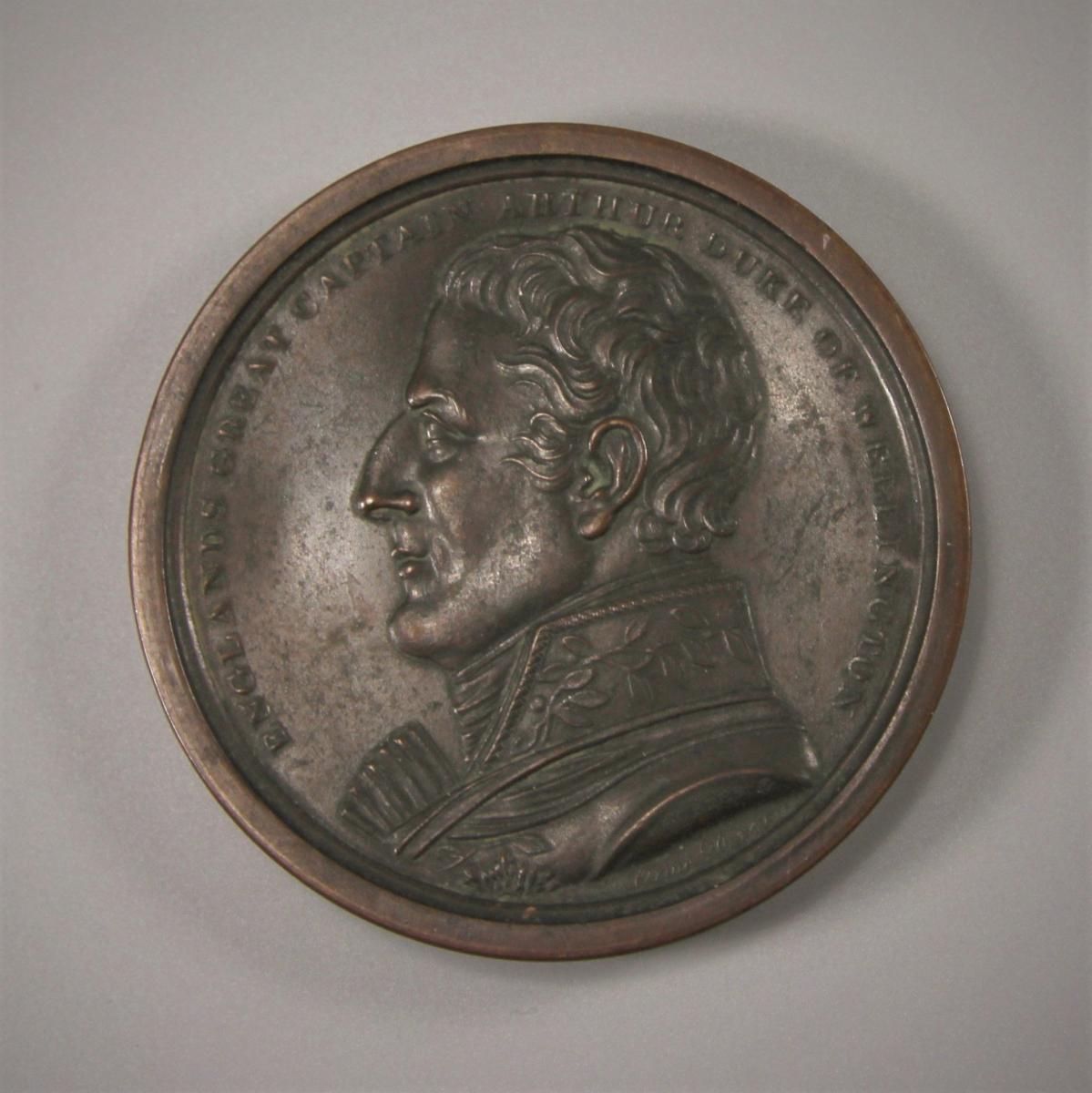 GEORGE III VICTORIES OF THE PENINSULAR WAR Bronze Box Medal.
