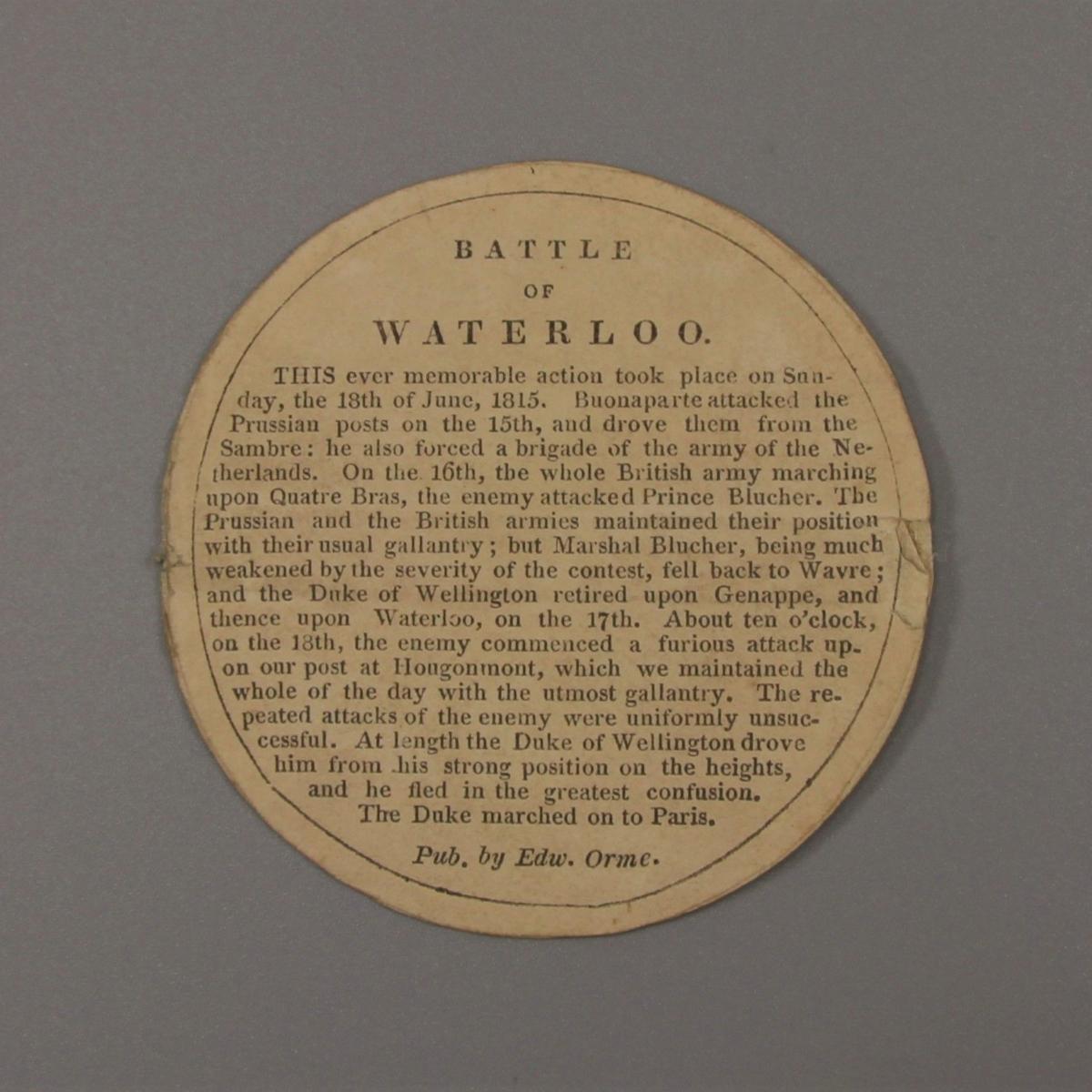 GEORGE III VICTORIES OF THE PENINSULAR WAR Bronze Box Medal.