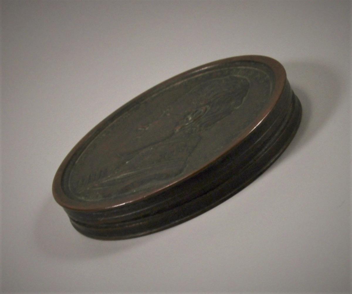 GEORGE III VICTORIES OF THE PENINSULAR WAR Bronze Box Medal.