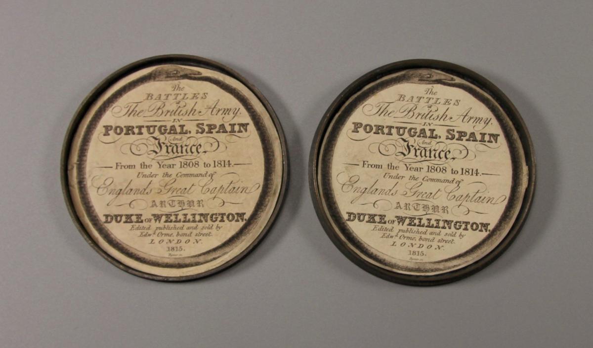 GEORGE III VICTORIES OF THE PENINSULAR WAR Bronze Box Medal.